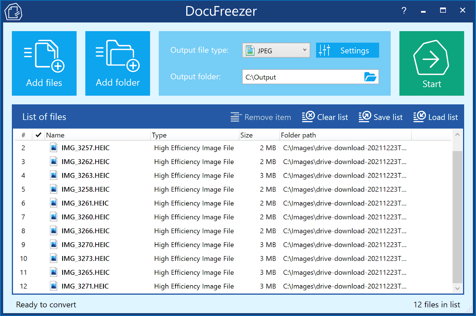 Batch convert JPG to GIF - Image Converter Plus